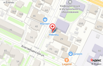 Киоск по продаже фруктов и овощей на улице Воровского на карте