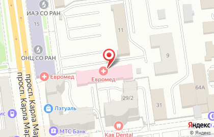 Многопрофильный центр современной медицины Евромед на Съездовской улице на карте
