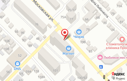 Салон оптики Взор на Московской улице на карте