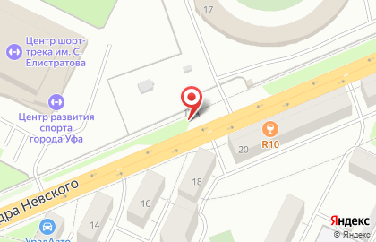 Шиномонтажная мастерская на улице Александра Невского на карте