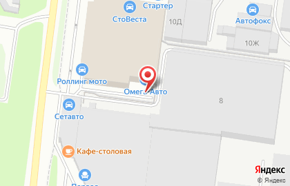 СТО Омега-Авто в Приморском районе на карте