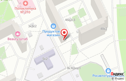 Участковый пункт полиции район Братеево на улице Борисовские Пруды, 46 к 2 на карте