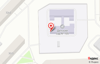 Детский сад №105 в Мурманске на карте