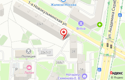 Сервисный центр Masterzorro на 1-й Новокузьминской улице на карте