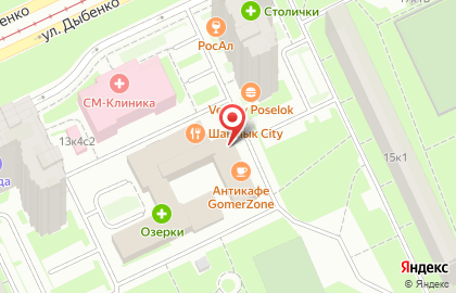 Центр ремонта зубных протезов в СПб на улице Дыбенко на карте