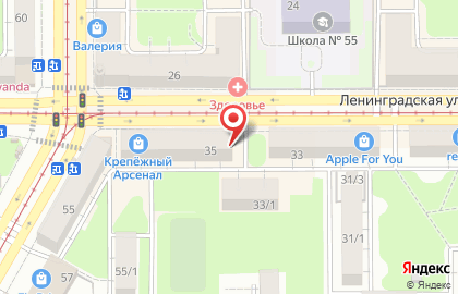 Цветочный салон Бизнес-букет на улице Ленинградской на карте