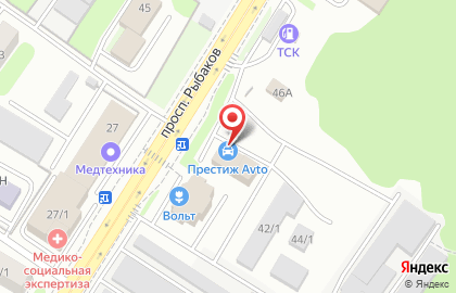 Магазин Престиж AVTO в Петропавловске-Камчатском на карте