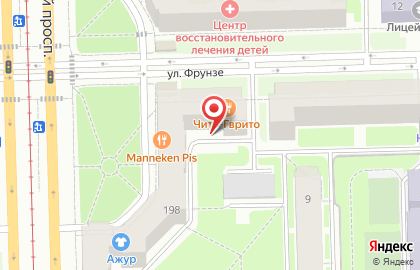 Дополнительный офис Банк Оранжевый на метро Парк Победы на карте