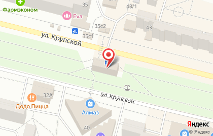 Магазин мясной продукции Саянский Бройлер на улице Крупской, 43а на карте