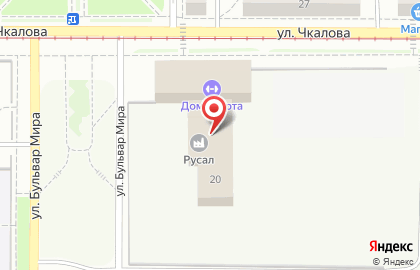 Краснотурьинская городская больница на улице Чкалова в Краснотурьинске на карте
