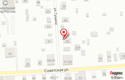 1C на улице Гущина на карте