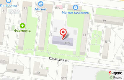 Детский сад №37 на Беляевской улице на карте