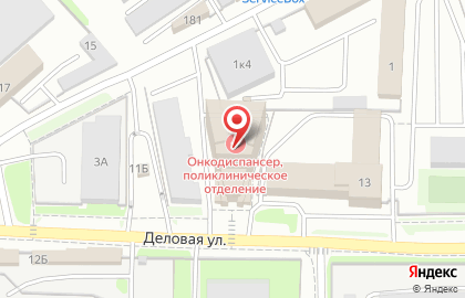 Поликлиника Нижегородский областной клинический онкологический диспансер на Деловой улице на карте