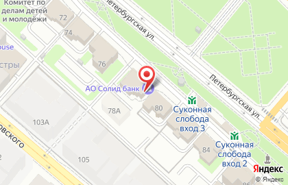 Солид банк в Казани на карте