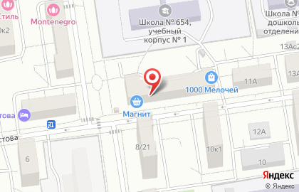 Супермаркет Магнит в Москве на карте