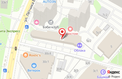 Салон Пирсинг.ру на улице Лётчика Бабушкина на карте