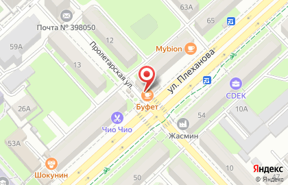 Кафе Buffet на улице Плеханова на карте