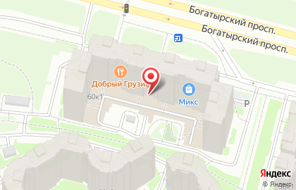 Школа художественной гимнастики Gym Balance на Богатырском проспекте на карте