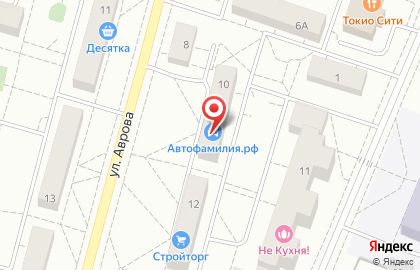 Компания Мир Натяжных потолков на улице Аврова на карте