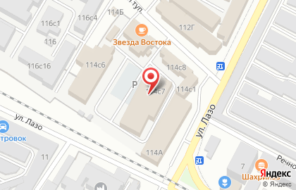Дискаунтер Хороший на улице Лазо на карте