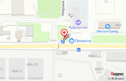 Продуктовый магазин в Красноярске на карте