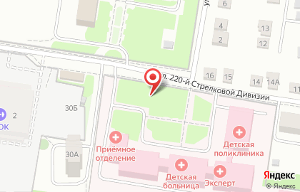 Центр МРТ-Эксперт на улице 220 Стрелковой Дивизии на карте