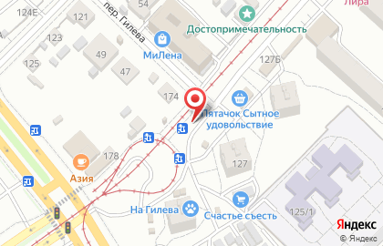 Киоск по продаже овощей и фруктов в Барнауле на карте