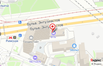Страховая компания ВТБ Страхование на шоссе Энтузиастов на карте