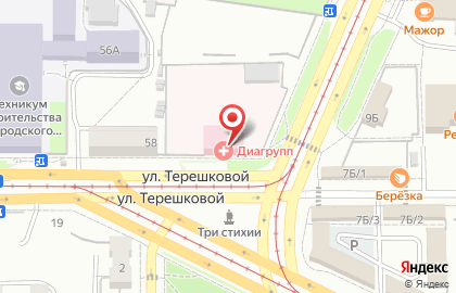 АКБ Росбанк на улице Терешковой, 60 на карте