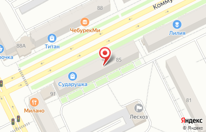 Западно-Уральский банк Сбербанка России на Коммунистической улице, 85 на карте
