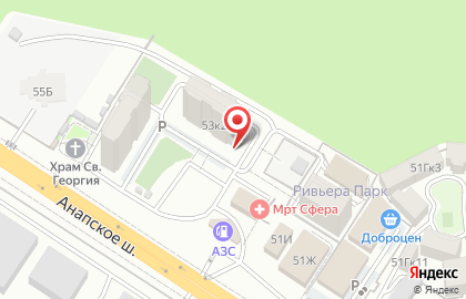 Страховой центр на Анапском шоссе на карте