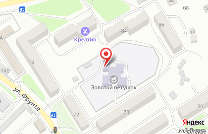 Детский сад Золотой петушок в Советском районе на карте