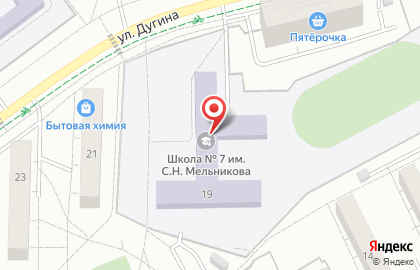 Автошкола Наставник на улице Дугина на карте