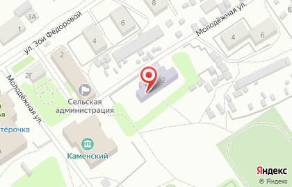 Каменский детский сад на Молодёжной улице на карте