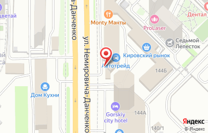 Мясная мастерская Баязет на улице Немировича-Данченко на карте