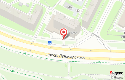 Продуктовый магазин на проспекте Луначарского, 112а на карте