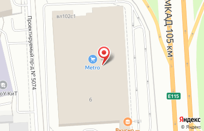 Ресторан быстрого обслуживания Макдоналдс на 104-ом км МКАД на карте