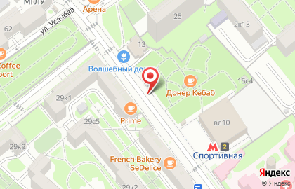 Продуктовый магазин, на Спортивной на карте