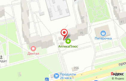 Киоск по продаже хлебобулочных изделий на проспекте Авиаторов на карте