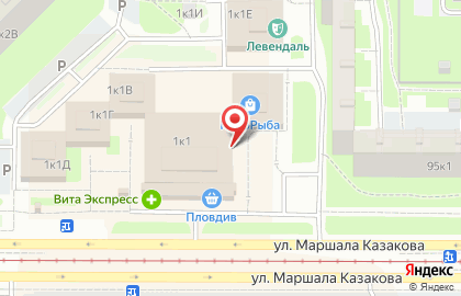 Магазин для взрослых Эробутик на улице Маршала Казакова, 1 к 1 на карте