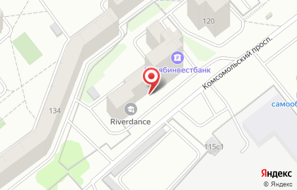 Банкомат Челябинвестбанк на Комсомольском проспекте, 122 на карте