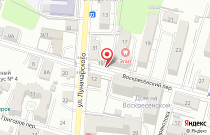 Салон дверей в Воскресенском переулке на карте
