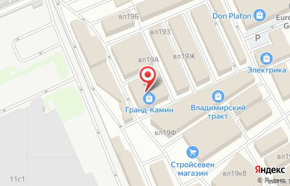 Парикмахерская на шоссе Энтузиастов, вл19 к М на карте