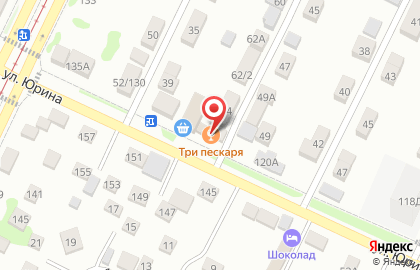 Магазин Три пескаря в Железнодорожном районе на карте