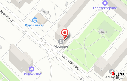 Москвич на Проспекте Вернадского на карте