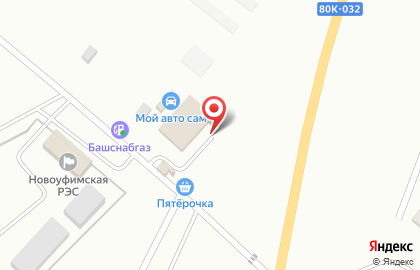 Супермаркет Пятёрочка на Объездной улице на карте