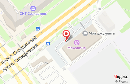 Агентство недвижимости Универсал на проспекте Созидателей на карте
