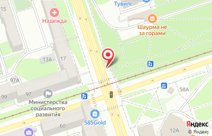 Киоск по продаже фруктов и овощей на Петропавловской улице на карте