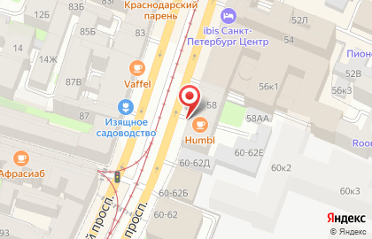 Магазин Fanagoria на Лиговском проспекте на карте