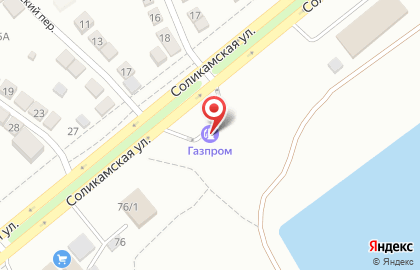 АЗС Газпром на Соликамской улице на карте